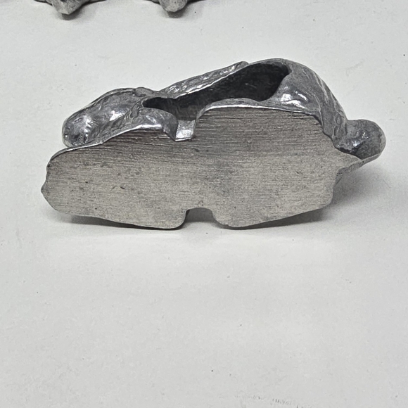 Vtg bunny rabbit napkin rings holders farmhouse easter cottagecore set of 4 - Picture 5 of 5